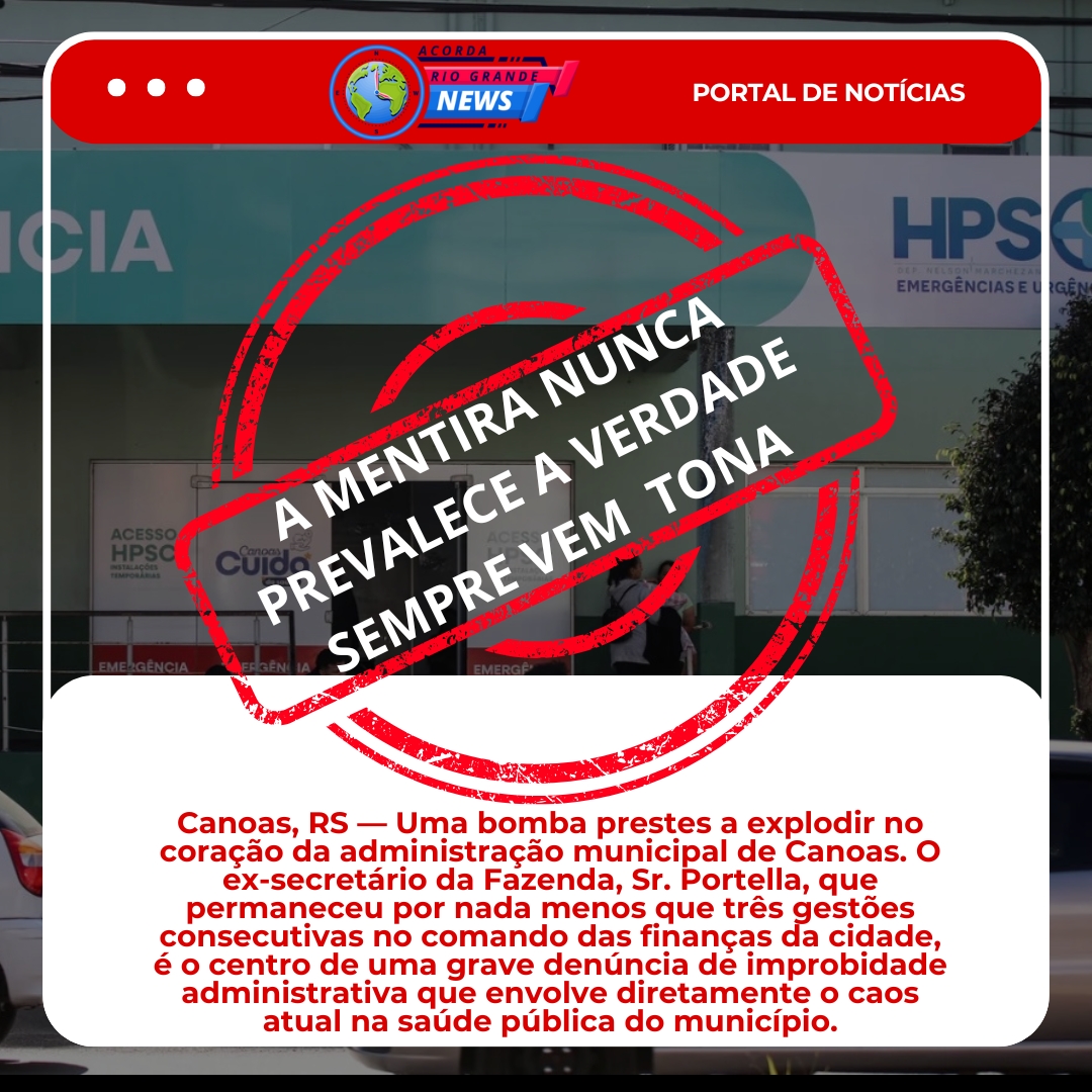 MARTINI & MARCOS DANIEL Os homens que destruiram a saúde de Canoas agora estão tentando terceirizar a culpa. Nem pra isto tem competência.